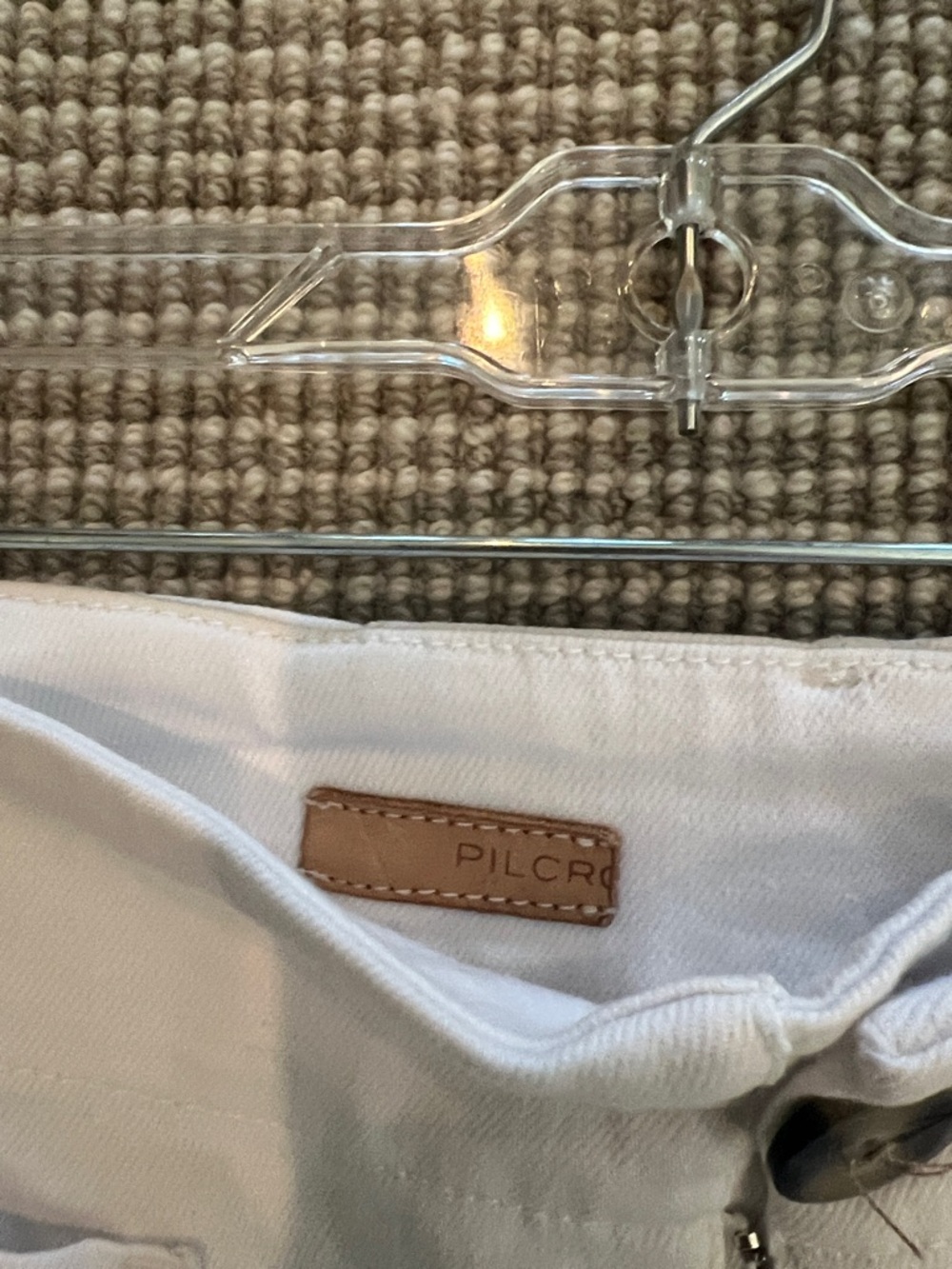 Pilcro Wide-Leg White Pants from Anthropologie - Picture 2 of 3